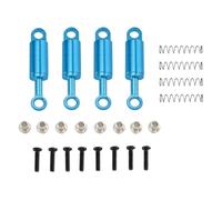 Pour WLtoys 284131 284010 284161 K989 K969 1/28 4 Pièces Métal Intégré Pour Ressort Amortisseur Pour Voiture Télécommandée Componentes(Blue)