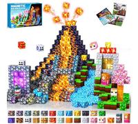 Pourbibi Bloques Magneticos Construccion Niños 150 Piezas Magneticas Niños, Construcciones Magneticas Bloques de Construcción Magnéticos, Juguetes Niños 3 4 5 6 7 8 9 10 Años