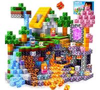 Pourbibi Bloques Magneticos Construccion Niños 150 Piezas Magneticas Niños, Construcciones Magneticas Bloques de Construcción Magnéticos, Juguetes Niños 3 4 5 6 7 8 9 10 Años