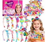 Pourbibi Kit De 10 Diademas Para Niñas, Manualidades, Accesorios Para El Cabello, Juguetes, Regalos De Cumpleaños Para Niñas De 3 a 8 años