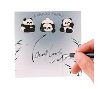 Pousquetas de notas adhesivas - Cartoon panda con bordes pegajosos | Super Sticking Power | GRAND PAD COLORUFE MEMO para oficina | Notas de servicio extraíbles Suministros en clase para una nota