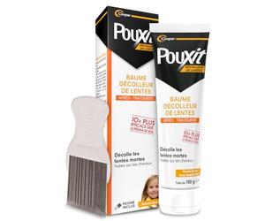 POUXIT - Bálsamo despegador de liendres - Peine incluido - 10 veces más eficaz que peinar solo - 100 ml