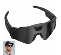POV - Gafas de béisbol 4K con cámara inteligente para hombres y mujeres, gafas de sol con cámaras y grabación de audio y vídeo, gafas de acción WiFi para ciclismo, senderismo