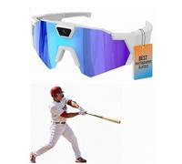 POV - Gafas de béisbol 4K con cámara inteligente para hombres y mujeres, gafas de sol con cámaras y grabación de audio y vídeo, gafas de acción WiFi para ciclismo, senderismo