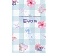 POV: You’re From a Magical Island Called Guam | Blue Pastel Gingham Ocean Aesthetic Notebook | Sparkly Seashell, Jellyfish & Pearl Clam Journal | Cute ... for Journaling, Notes & Travel Writing