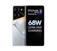 Pova 5 Pro 5G (Silver Fantasy) | 8 GB RAM, 256 GB Storage | 68 W Ultra-Rapid Charging | Multicolor Retro-Illuminated ARC Interface | Dual AI Camera 50 MP
