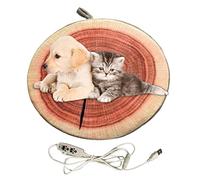 Povanjer Bonita almohadilla de calefacción, bonita almohadilla de calefacción eléctrica de tocón de frutas y árboles con 3 niveles de temperatura, cojín de calor seguro y rápido para