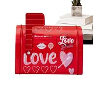 Povanjer Buzón de Lata de San Valentín, buzón de San Valentín para niños - Cajas de Regalo para buz de San Valentín | Favores de Fiesta, Regalos de Intercambio de San Valentín para niños y niñas