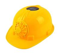 Povanjer construcción - Seguridad Casco Duro con Ventilador Solar - Protección Solar, refrigeración, Trabajo, Casco para Trabajo en Altura, Andamios