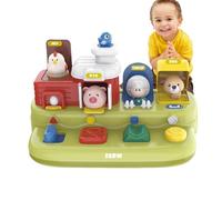 Povanjer de Animales de Causa y Efecto, Juguetes de Actividad para niños - Música Sonido de Animales Juguetes Musicales y de Actividades - Juguetes de Aprendizaje y educación Juego Interactivo