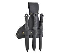 Povanjer - Funda de Rana con Espadas Medievales universales Medievales de Piel sintética dagas Rana,Hombres Mujeres Guerrero Traje Cosplay Accesorio
