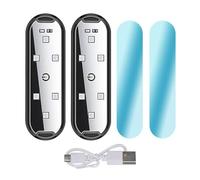 Povanjer Luz de Bienvenida para automóvil, Luces de Advertencia para automóvil - Luz magnética para Puerta de Coche de Carga rápida con Sensor Inteligente,Luces de Advertencia multifuncionales de