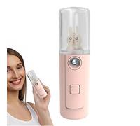 Povanjer Mini vaporizador facial, mini pulverizador iónico portátil - Rociador facial facial para el cuidado de la piel, refrescante, revitalizante y calmante, vaporizador facial para uso diario