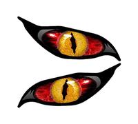Povanjer Pegatinas de Pareja de Ojos, Pegatinas de Ojos malvados con Iris de Vinilo Drone Motocicleta Casco Pegatinas Reflectantes Cubierta de Espejo con Ojos espeluznantes