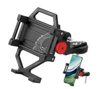 Povanjer - Pinza de teléfono móvil para manillar de motocicleta, soporte de teléfono móvil para motocicleta, soporte de teléfono móvil innovador, soportes de teléfono móvil antideslizantes