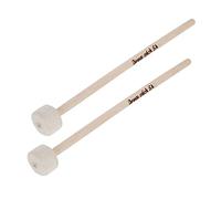 Povhhee 1 par de tambor Mallet Varilla de fieltro cabeza de mazo timbal grande de tambor martillo timbal baqueta para instrumentos de batería