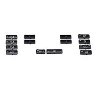 Povhhee 14 botones tapa de aire acondicionado A/C panel interruptor botones botones cubierta para E39 E53 525I 530I 540I X5
