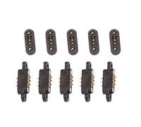 Povhhee 5 pares de magnéticos cargados por resorte 3 posiciones rejilla medida 2,3 mm agujeros pasantes hembra sonda