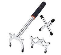 Povhhee Colas de billar retráctiles Stick BrüCke con 3 unidades de medición desmontable BrüCken cabeza billar mesa billar accesorios,plata