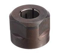 Povhhee Tuerca de pinza de metal negro, piezas de fresadora sumergible, 12,7 mm, diámetro del orificio central 22,5 x 27 mm