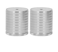 Povkufii 2Pcs Table Leg Risers Sofa Chair Furniture Feet Support 43-75mm for Couch/Bed/Desk/Sofa/Table/Chair/Dresser, Adjustable Height (Gray)