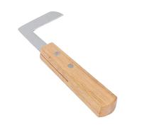 Povkufii Herramienta de herrador de Cascos Manual, recortador de Cascos Multifuncional, Mango de Madera, Herramienta para Recortar Cascos de Mano Izquierda o Derecha para ranchos y