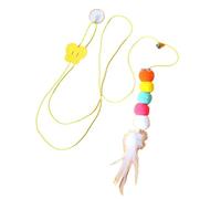 Povkufii Puerta Colgante Cat Feather Juguete Self Play retráctil Hanging Interactive Cat Feather Toy Toy Toys para Gato Gatito Interior Adecuado de Todas Las Razas y tamaños Gato