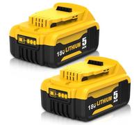 Powayup 2PCS Repuesto para Dewalt Batería 18V DCB184 DCB180 DCB181 DCB182 DCB200 DCB201-2 DCB200-2 DCB204-2 DCB205-2 Compatible con Herramientas Eléctricas