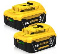 Powayup 2X Repuesto para Dewalt Batería 18V DCB184 DCB180 DCB181 DCB182 DCB200 DCB201-2 DCB200-2 DCB204-2 DCB205-2 Compatible con Herramientas Eléctricas