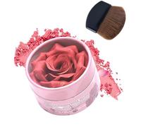 Powder Blush For Cheeks - Makeup Blush,10ml Lightweight Blushes | Brightening 3D Rose Petal Design For Traveling Home Outdoor School Girlfriend Wife Friend Sister Daughter