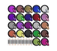 Powder mirror can be used for nail polish and eye shadow stick