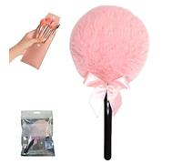Powder Puff with Handle - Lollipop Powder Puff | Plush Velvet Makeup PowderPuff | Makeup Tool with Handle Dusting Applicator for Women Girls Sensitive Skin Daily Use Travel Work Date Face