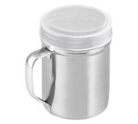 Powder Shaker Stainless Steel | Sturdy Salt Dispenser With Dust-Proof Lid,Contenedor de tarro With Handle, Kitchen Utensils & Gadgets For Baking Camping Travel, Companion Table Coffee Sugar Flour