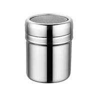 Powder Sprinkler Bottle - Compact Size Top Fine Screen Stainless Steel | Sifter Powder Fine Mesh Screen Stainless Steel Sleek Stylish Design Shaker Lid for Flour, Salt, Sugar, Cocoa, Spices