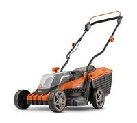 POWDPG75561-20 V - Cortacésped con batería de doble potencia (340 mm de diámetro, sin batería ni cargador, con soporte de césped y descarga trasera)
