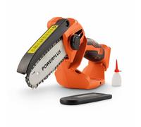 POWDPG7572 POWDPG7572-20V - Sierra eléctrica sin batería ni cargador, pequeña sierra eléctrica con espada de 100 mm para manejo con una sola mano, herramientas de jardinería para jardinería sencilla