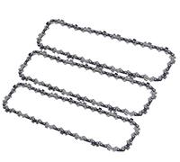 Poweka Cadenas de motosierra 10" (25 cm) 3/8LP, 40 eslabones de transmisión Se adapta Mac Allister, McCulloch, Ryobi, Sterwins, Bosch, paquete de 3
