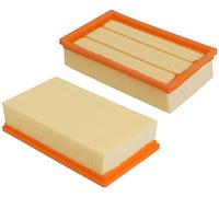 Poweka Pack de 2 filtros plisados planos compatibles con Kärcher NT 25/1 Ap, NT 35/1 Ap, NT 35/1, NT 45/1, NT 55/1, NT 361, NT 561, NT 611 Tact, Te, M, Eco reemplazado por 6.904-367.0/69043670