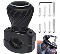 Poweka Pomo para Volante de Coche Compatibles con Kubota John Dee-Re, Mango Giratorio del Volante para Coches Camiones Cortacéspedes Tractor Barco Carrito de Golf, Perilla de Suicidio Universal
