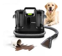 Powell Aspiradora de Agua Tapicería 450W - Limpiador Portátil de Alfombras y Sofás, Quitamanchas para Muebles, Colchones, Tapicerías de Coche, Negro