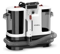 Powell Limpiadoras de alfombras portátiles - 450 W para tapicerías y eliminación de manchas | Limpiador de tejidos de mano para sofás, sillones, alfombras, asientos de coche y colchones (blanco)