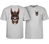 Powell Peralta Andy Anderson Skull Camisetas, Athletic Heather, L