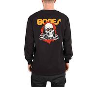 Powell Peralta Cierre Adhesivo L/S Camiseta - Negro