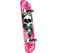 Powell Peralta Factory - Monopatín completo con calavera y serpiente, 19,7 cm, color rosa