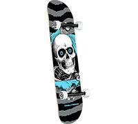 Powell Peralta Factory - Patineta completa Ripper One Off plateado/azul claro, 19,7 cm