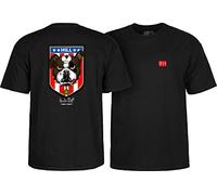 Powell Peralta Frankie Hill Bulldog Camisetas, Negro -, M