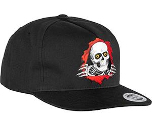 Powell Peralta Gorra de monopatín Snapback Ripper 2, Negro -, Talla única