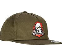 Powell Peralta Gorra de monopatín Snapback Ripper 2, Verde(Military Green), talla única
