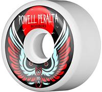 Powell Peralta - Juego de 4 Ruedas de Skateboard Bomber III 60 mm x 85A, Color Blanco
