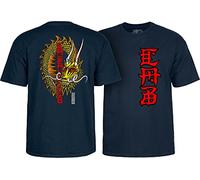 Powell Peralta Steve Caballero Ban This Dragon Camisetas, Azul marino, M